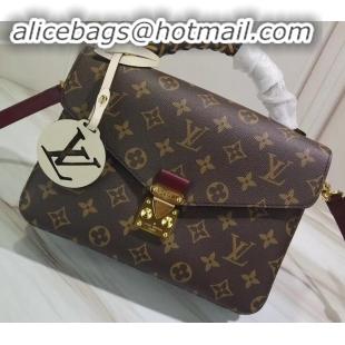 Luxury Louis Vuitton Braided Handle Monogram Canvas Pochette Metis Bag M44668 Yellow 2019