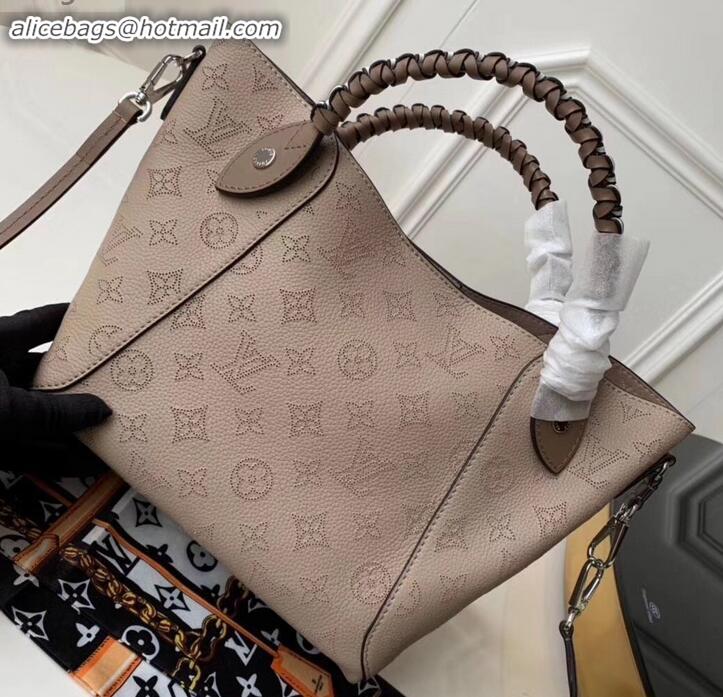 Most Popular Louis Vuitton Braided Handle Mahina leather Hina PM Bag M53914 Galet 2019