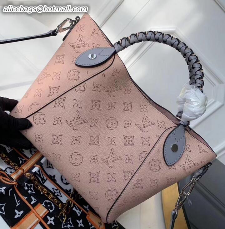 Top Grade Louis Vuitton Braided Handle Mahina leather Hina PM Bag M53938 Magnolia 2019