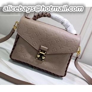 Best Product Louis Vuitton Braided Handle Monogram Empreinte Pochette Metis Bag M43941 Vison