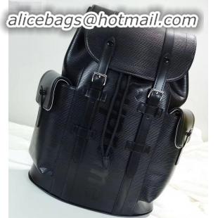 Unique Style Louis Vuitton Epi Patchwork Christopher PM Backpack Bag Supreme M55138 Black