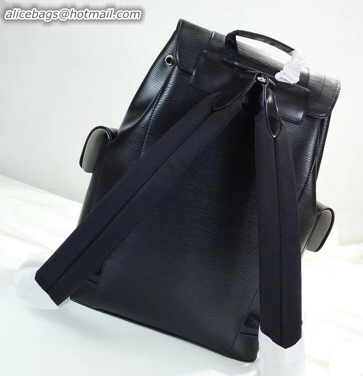 Unique Style Louis Vuitton Epi Patchwork Christopher PM Backpack Bag Supreme M55138 Black