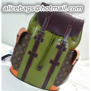 Discount Louis Vuitton Epi Patchwork Christopher PM Backpack Bag M58843 Khaki