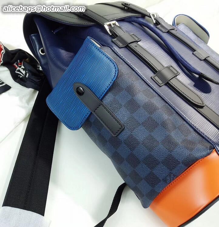 Duplicate Louis Vuitton Epi Patchwork Christopher PM Backpack Bag M51457 Damier Graphite Canvas