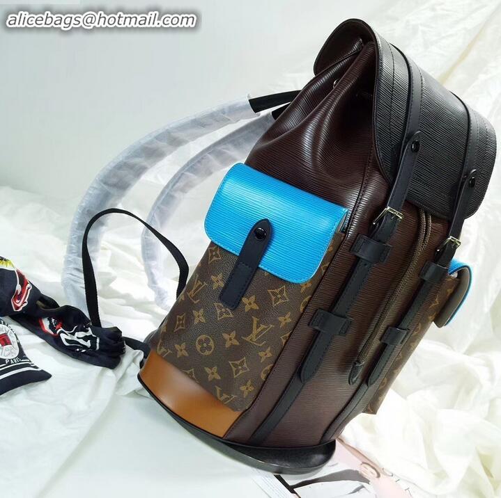 Pretty Style Louis Vuitton Epi Patchwork Christopher PM Backpack Bag M51458 Monogram Canvas