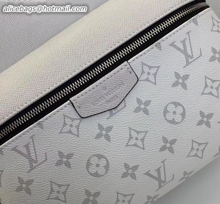 Popular Style Louis Vuitton Monogram Canvas and Taiga Leather Discovery Backpack PM Bag M30232 White 2019