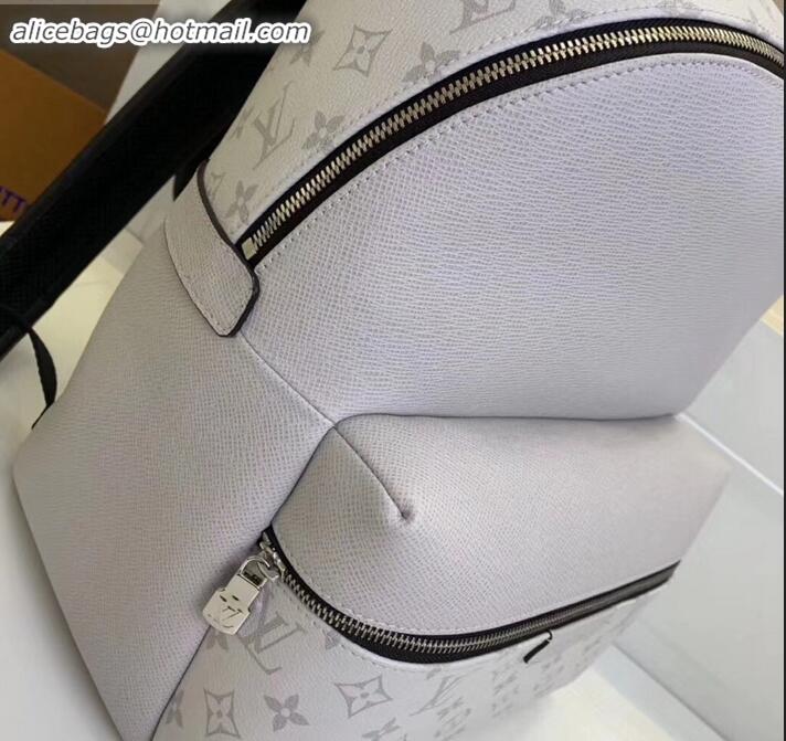 Popular Style Louis Vuitton Monogram Canvas and Taiga Leather Discovery Backpack PM Bag M30232 White 2019