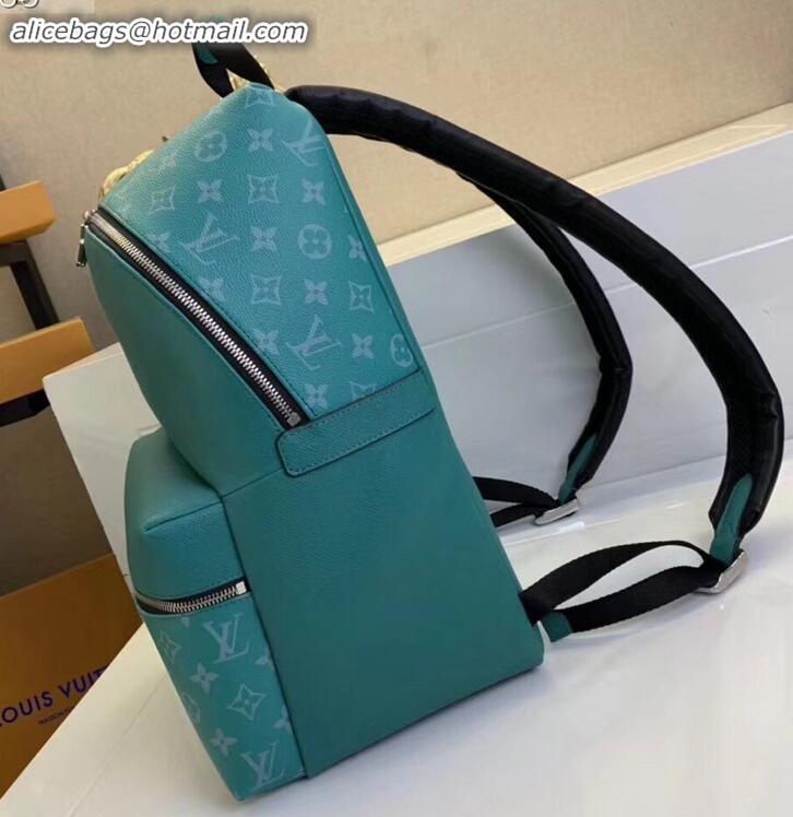 Durable Faux Louis Vuitton Monogram Canvas and Taiga Leather Discovery Backpack PM Bag M30227 Green 2019