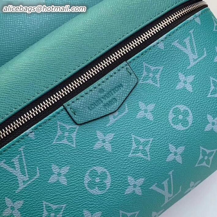 Durable Faux Louis Vuitton Monogram Canvas and Taiga Leather Discovery Backpack PM Bag M30227 Green 2019