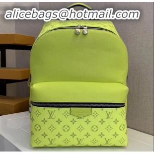 Classic Louis Vuitton Monogram Canvas and Taiga Leather Discovery Backpack PM Bag M30228 Yellow 2019