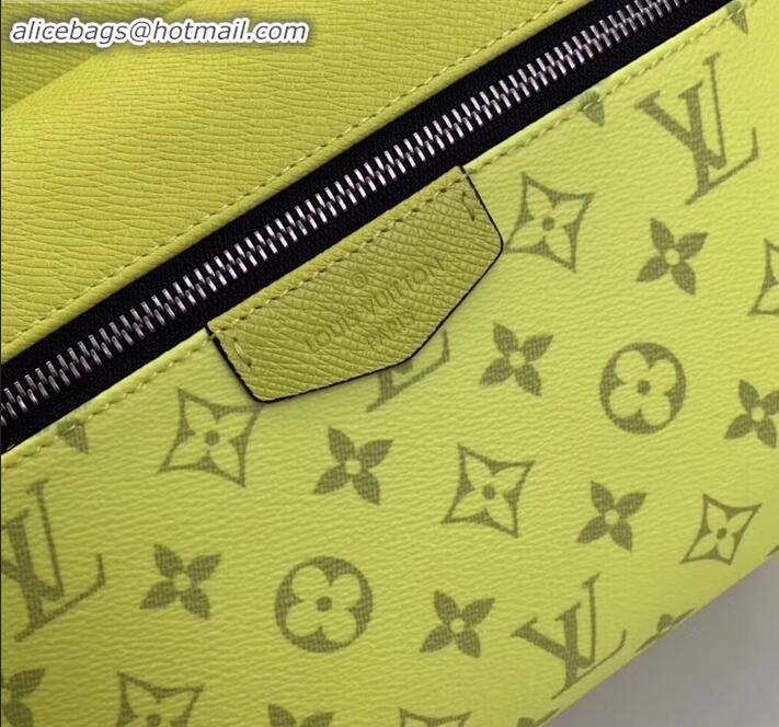 Classic Louis Vuitton Monogram Canvas and Taiga Leather Discovery Backpack PM Bag M30228 Yellow 2019