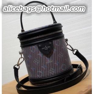 Top Design Louis Vuitton Monogram LV Pop Print Cannes Beauty Case Bucket Bag M55457 Black 2019