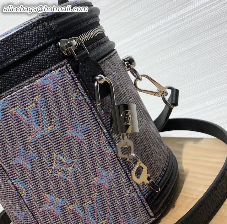 Top Design Louis Vuitton Monogram LV Pop Print Cannes Beauty Case Bucket Bag M55457 Black 2019