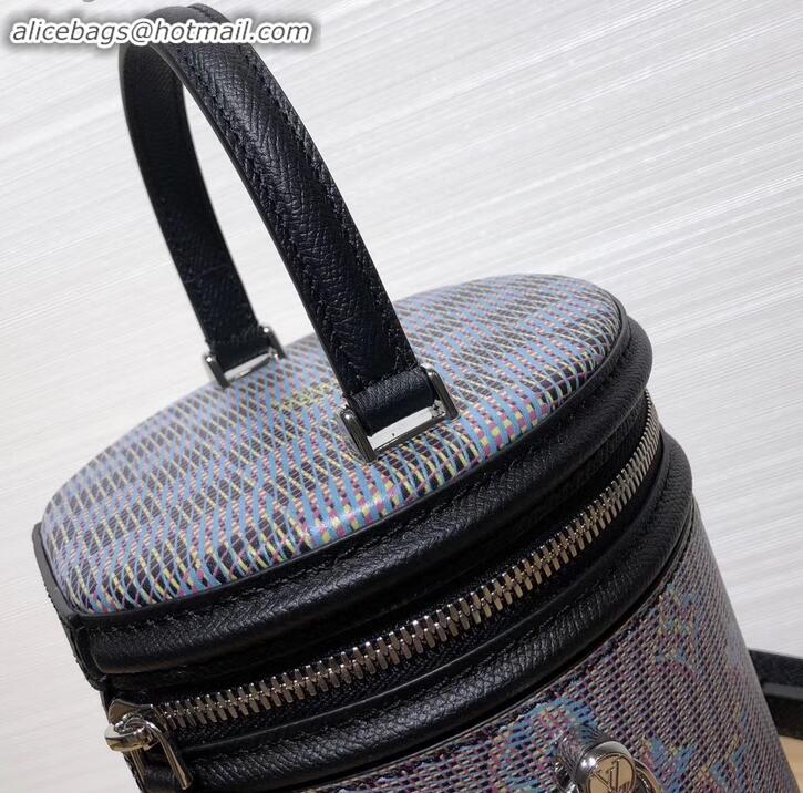 Top Design Louis Vuitton Monogram LV Pop Print Cannes Beauty Case Bucket Bag M55457 Black 2019