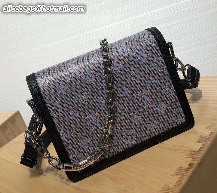 Good Product Louis Vuitton Monogram LV Pop Print Mini Dauphine Bag M55454 Blue 2019