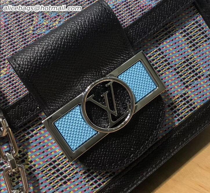 Good Product Louis Vuitton Monogram LV Pop Print Mini Dauphine Bag M55454 Blue 2019