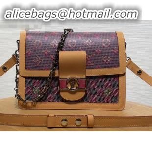 Top Quality Louis Vuitton Monogram LV Pop Print Dauphine MM Bag M55452 Pink 2019