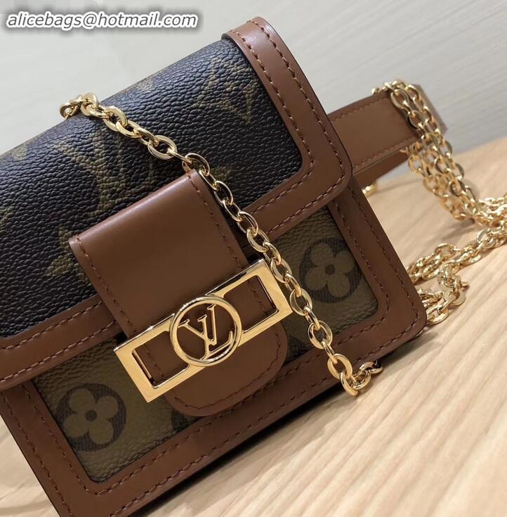 New Product Louis Vuitton Monogram and Monogram Reverse Canvas Dauphine BB Bumbag M68621 2019