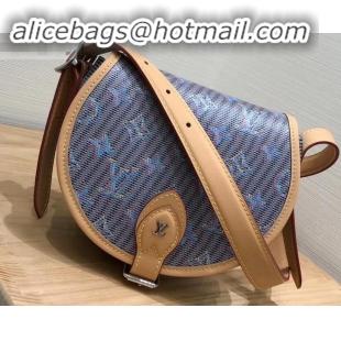 Luxury Louis Vuitton Monogram LV Pop Print Tambourin Bag M55460 Blue 2019