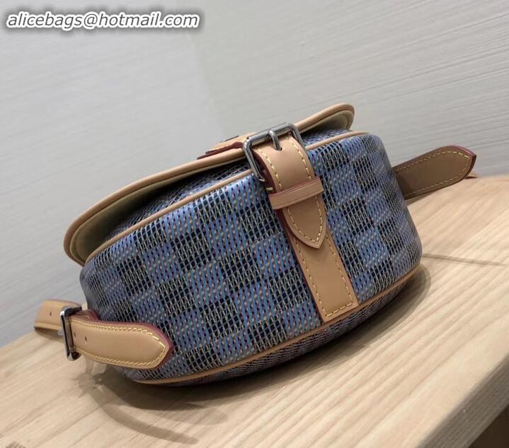 Luxury Louis Vuitton Monogram LV Pop Print Tambourin Bag M55460 Blue 2019