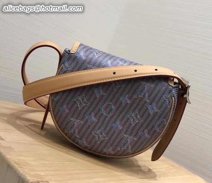 Luxury Louis Vuitton Monogram LV Pop Print Tambourin Bag M55460 Blue 2019