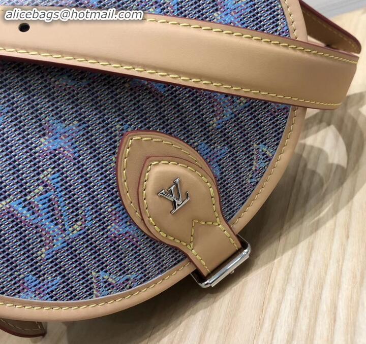 Luxury Louis Vuitton Monogram LV Pop Print Tambourin Bag M55460 Blue 2019