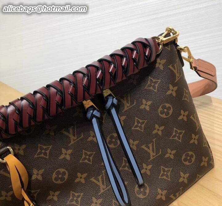 Luxury Louis Vuitton Braided Handle Monogram Canvas Beaubourg Hobo Bag M55461