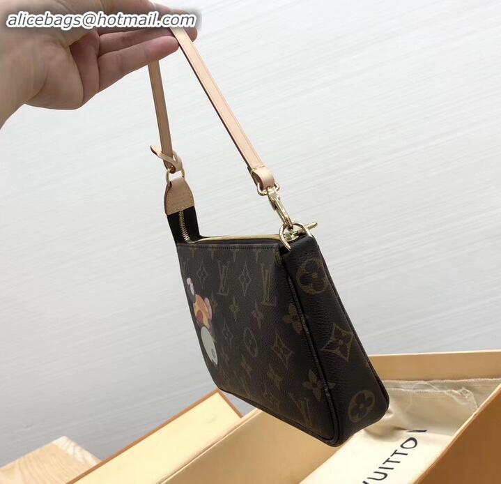 Good Quality Louis Vuitton Print Monogram Canvas Pochette Accessoires Bag 083001 2019