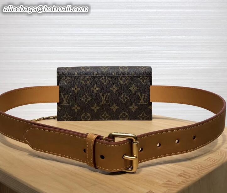 Fashion Louis Vuitton Monogram Canvas S Lock Belt Pouch PM/MM/GM Bag M44667/M68549/M68550 2019