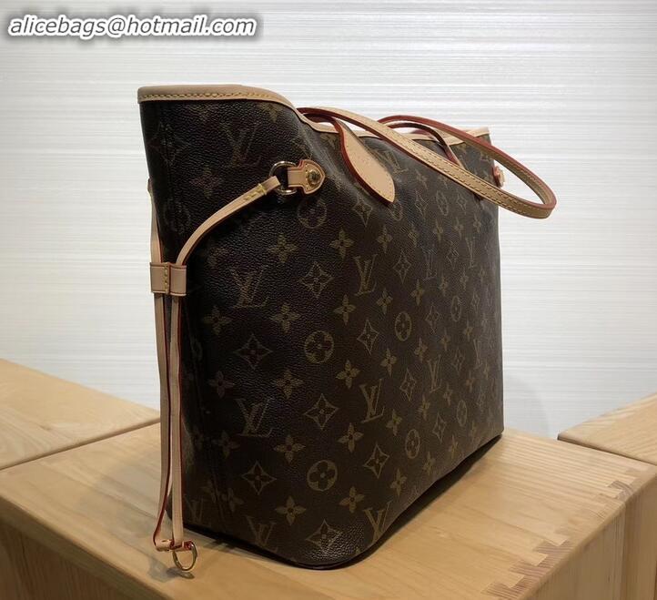 Trendy Design Louis Vuitton Logo Print Monogram Canvas Neverfull MM Tote Bag M68555 2019