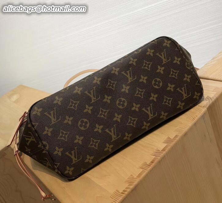 Trendy Design Louis Vuitton Logo Print Monogram Canvas Neverfull MM Tote Bag M68555 2019