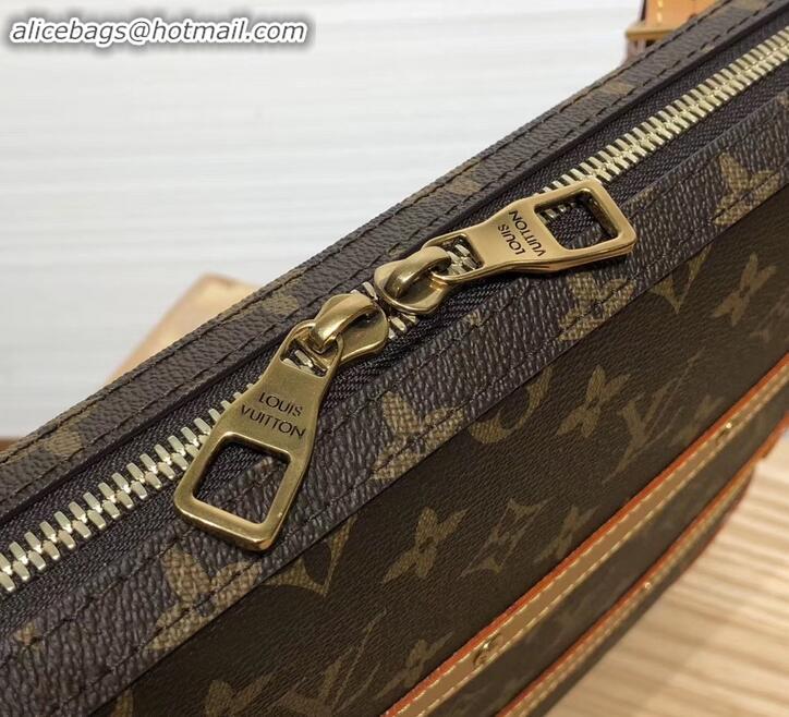 1:1 aaaaa Louis Vuitton Monogram Canvas Soft Trunk Messenger MM Bag M44754 2019