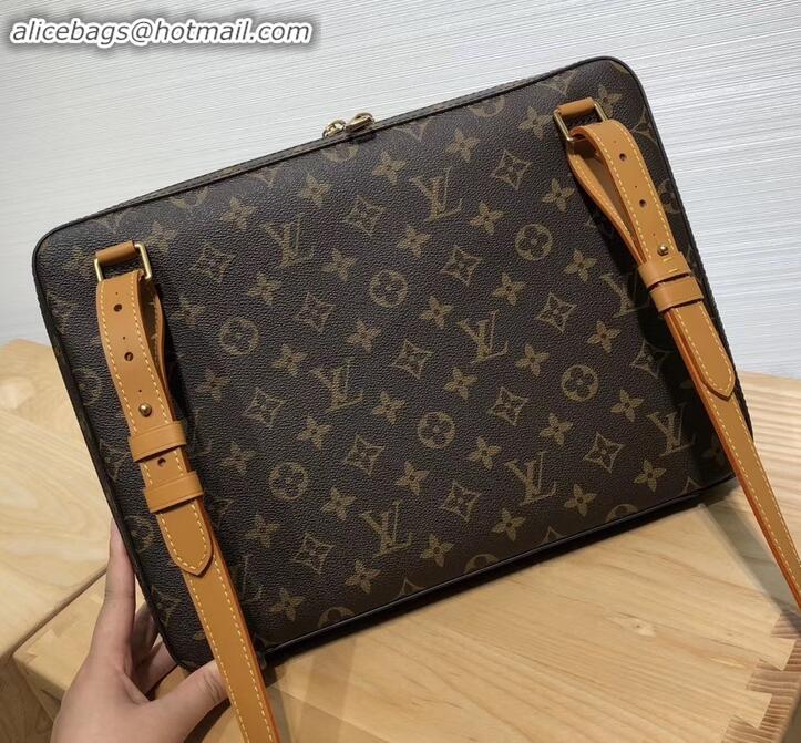 1:1 aaaaa Louis Vuitton Monogram Canvas Soft Trunk Messenger MM Bag M44754 2019