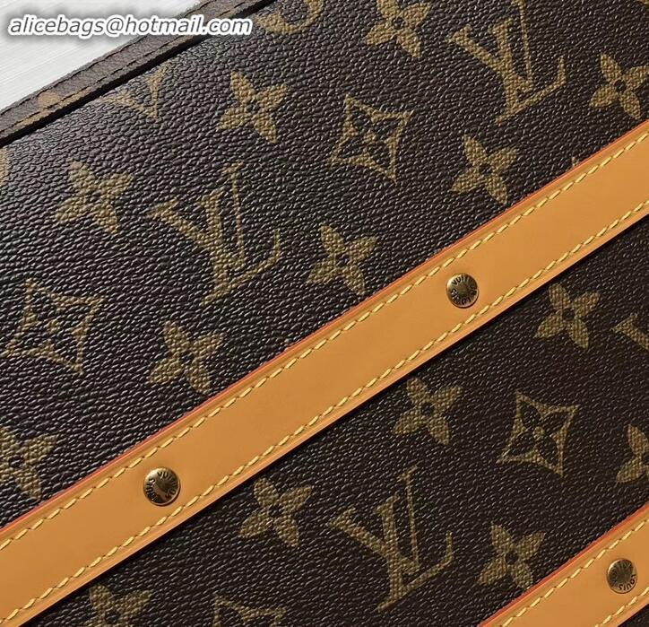 1:1 aaaaa Louis Vuitton Monogram Canvas Soft Trunk Messenger MM Bag M44754 2019