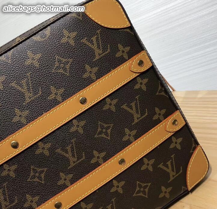 1:1 aaaaa Louis Vuitton Monogram Canvas Soft Trunk Messenger MM Bag M44754 2019