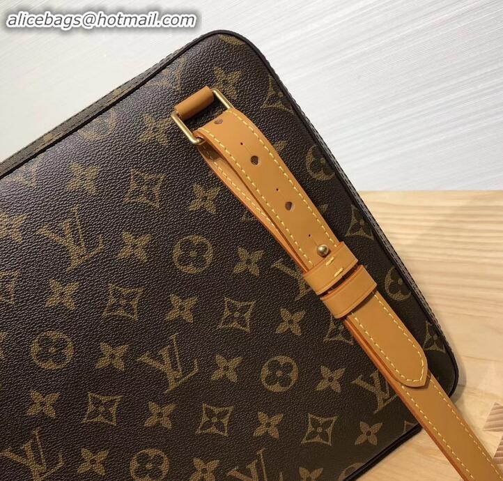 1:1 aaaaa Louis Vuitton Monogram Canvas Soft Trunk Messenger MM Bag M44754 2019