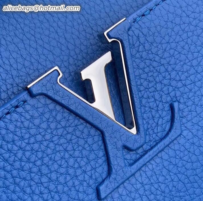 Good Product Louis Vuitton Capucines BB Bag Braided Handle and Strap M55236 Blue