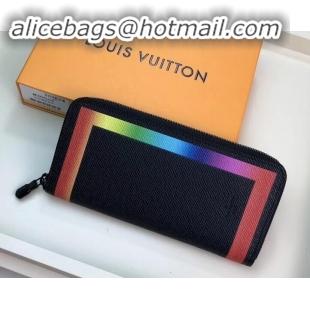 Cheap Price Louis Vuitton Rainbow Zippy Vertical Wallet M30569 2019