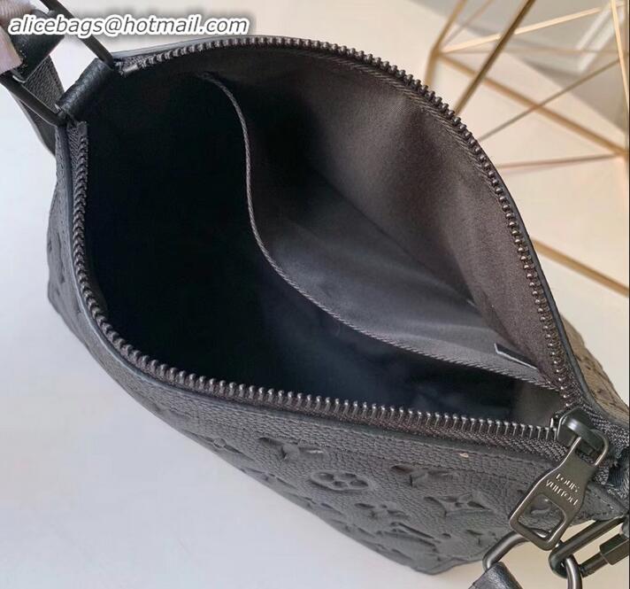 Most Popular Louis Vuitton Monogram Empreinte Triangle Shaped Messenger Bag M54330 Black 2019