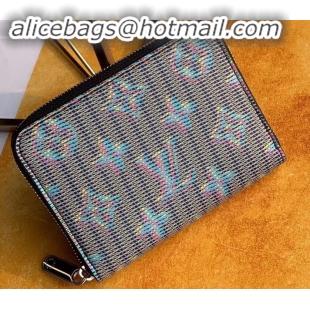 Luxury Louis Vuitton Monogram LV Pop Zippy Coin Purse M68663 Blue 2019