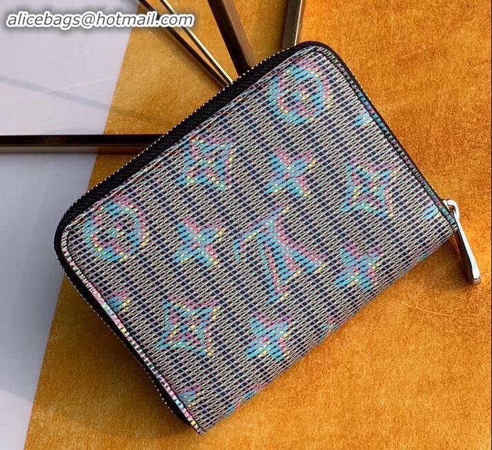 Luxury Louis Vuitton Monogram LV Pop Zippy Coin Purse M68663 Blue 2019