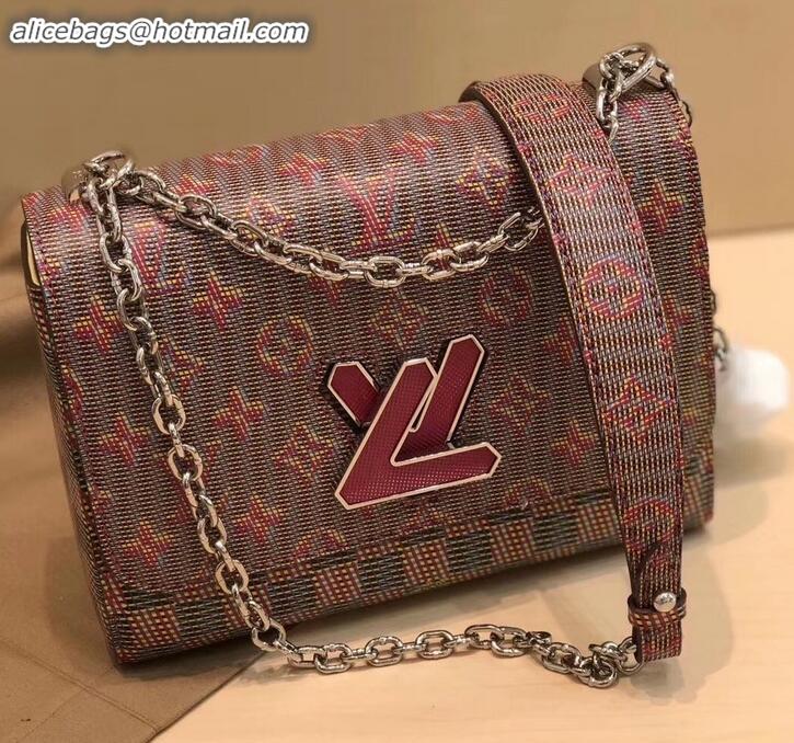 Stylish Louis Vuitton Monogram LV Pop Print Twist MM Bag M55480 Pink 2019