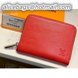 Popular Style Louis Vuitton Epi Leather Zippy Coin Purse M60720 Coquelicot