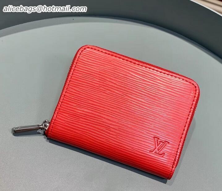 Popular Style Louis Vuitton Epi Leather Zippy Coin Purse M60720 Coquelicot