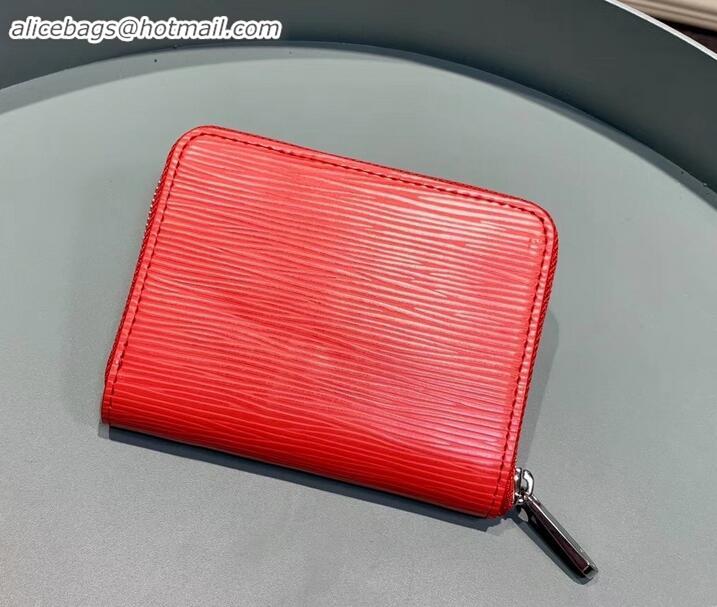 Popular Style Louis Vuitton Epi Leather Zippy Coin Purse M60720 Coquelicot