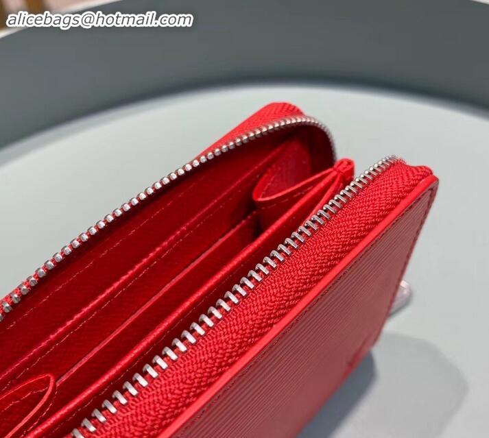 Popular Style Louis Vuitton Epi Leather Zippy Coin Purse M60720 Coquelicot