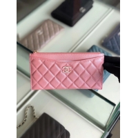 Discount Chanel Calfskin Leather & Gold-Tone Metal A84107 pink