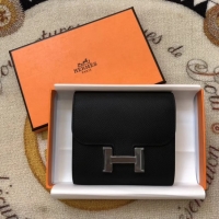 Top Design Hermes Constance Wallets espom leather H2297 black