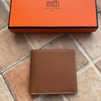 Discount Hermes espom leather Wallet H2296 brown