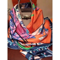 Top Grade Hermes Scarf in silk twill with hand rolled edges H2567